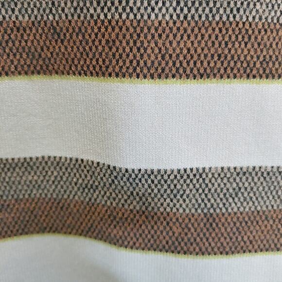 Karen Millen Women's Black Striped Knit Career Dress Sz 4 - Picture 2 of 9